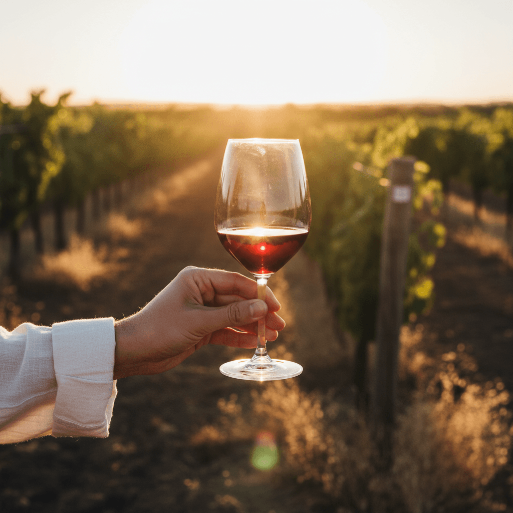 Vinho frisante gaseificado servido num copo